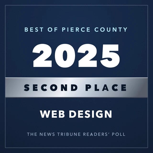 Second Place, Web Design, Best of Pierce County 2025
